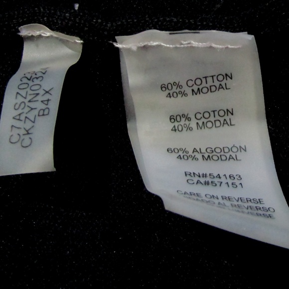 Calvin Klein Black & White Cardigan Gold Buttons L - Picture 7 of 7